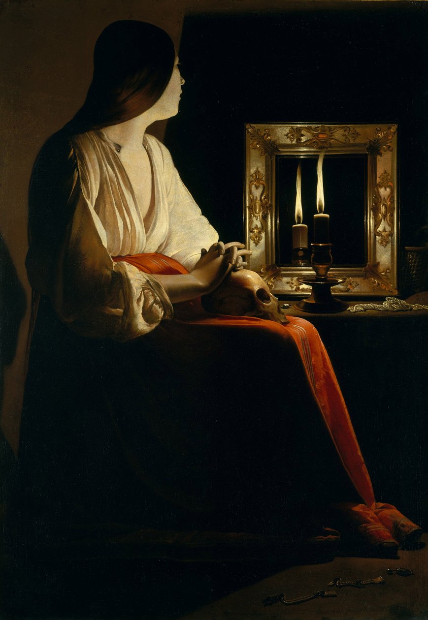 Kajícnice Magdalen, kolem roku 1640 od Georges de La Tour