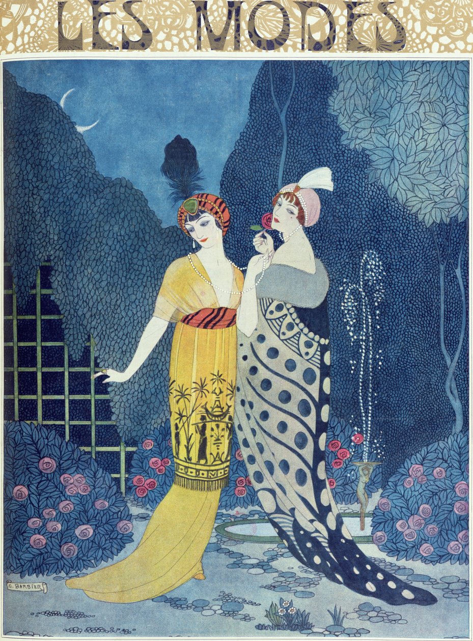Les Modes (barevné lito) od Georges Barbier