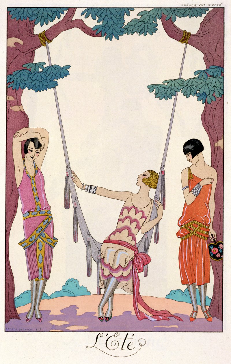 Léto, z "Gazette du Bon Ton" od Georges Barbier