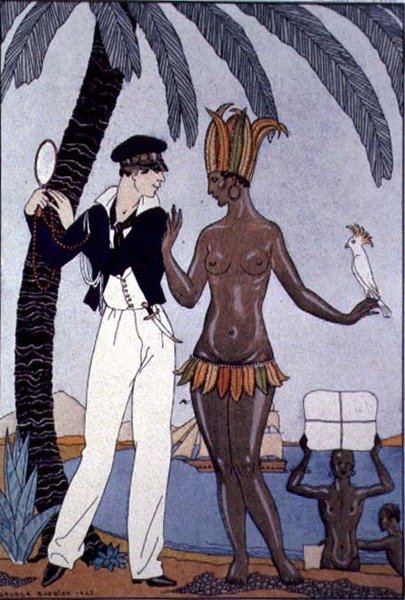 Krásný domorodec od Georges Barbier