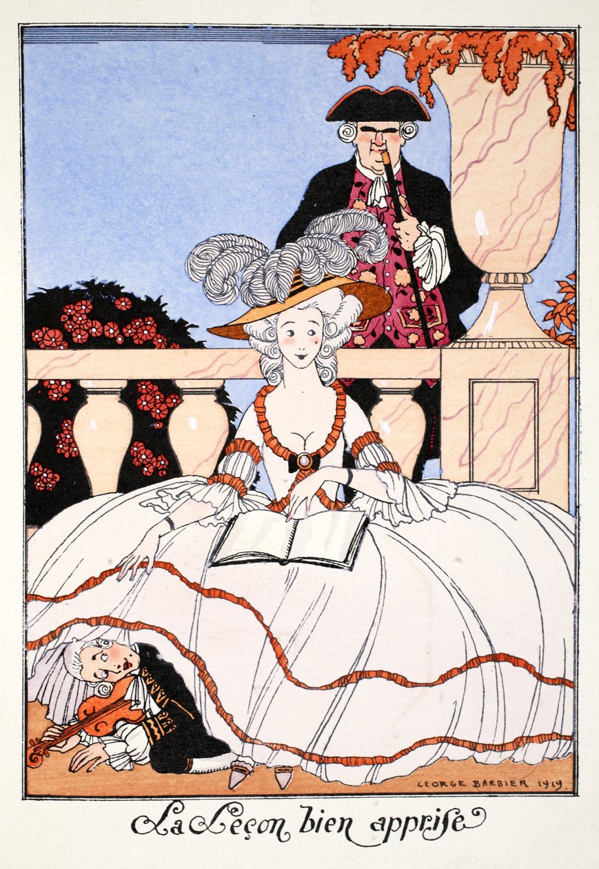 Lekce dobře naučená od Georges Barbier