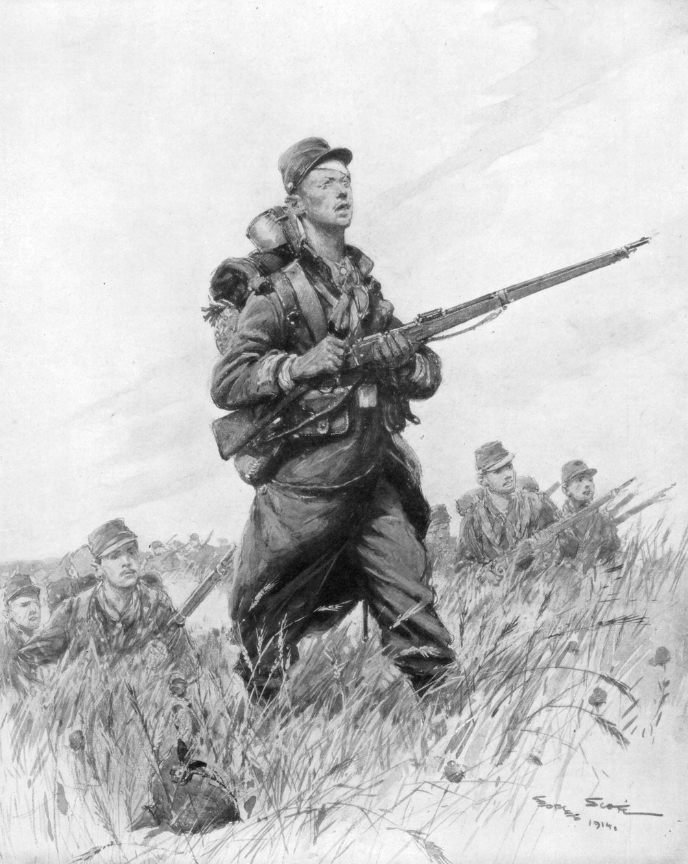 A teď... Vpřed!, 1914, 1926. od Georges Bertin Scott