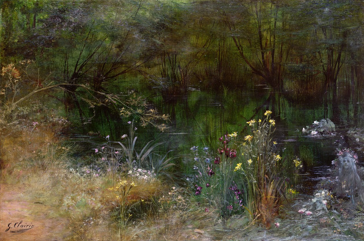 Jezero s Najádami od Georges Clairin