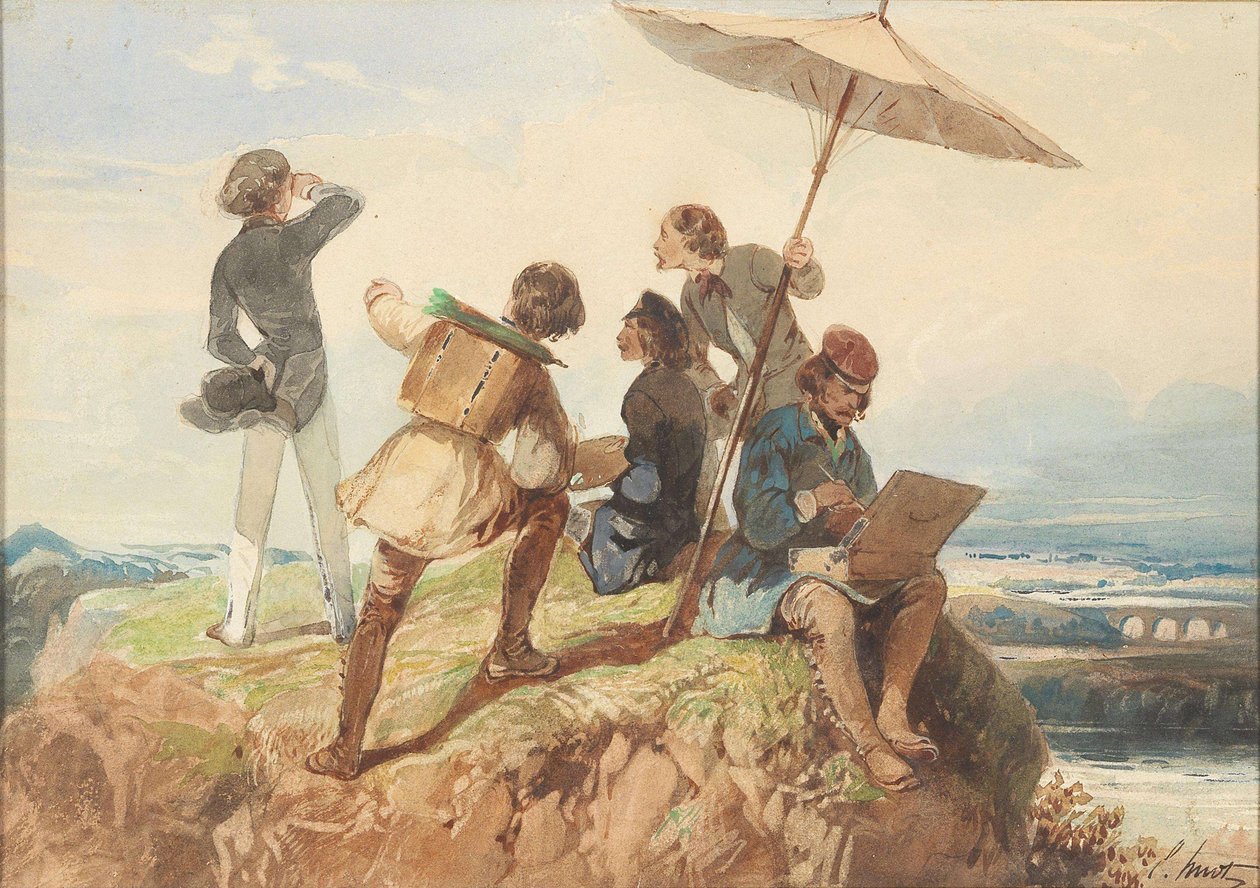 Venkovní malíři. od Georges Eugène Huot