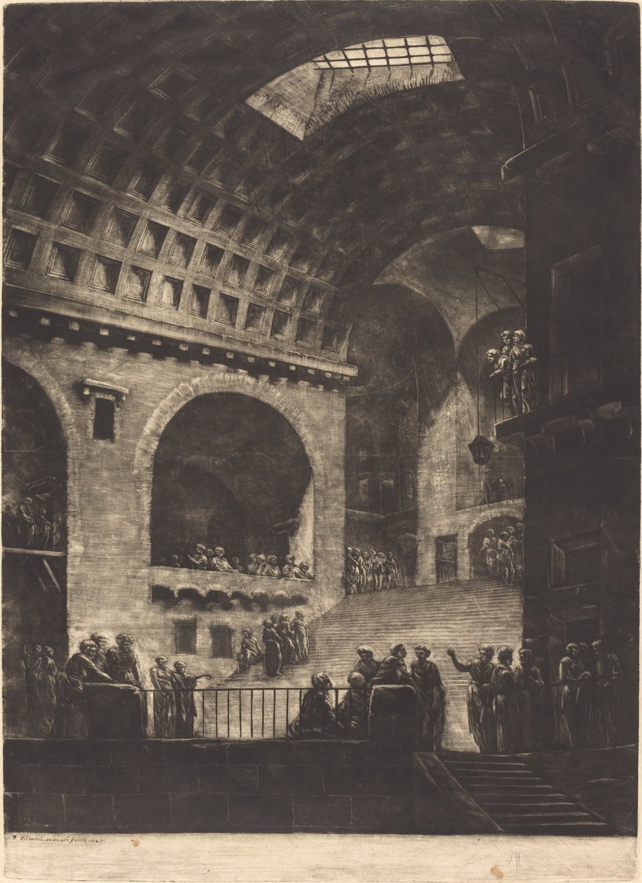Pohled na věznici od Georges François Blondel