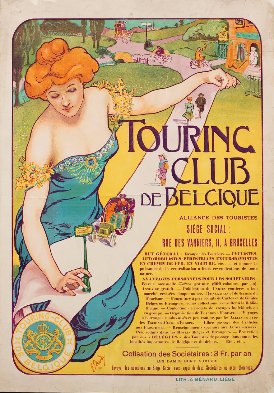 Touring Club of Belgium, 1901. od Georges Gaudy