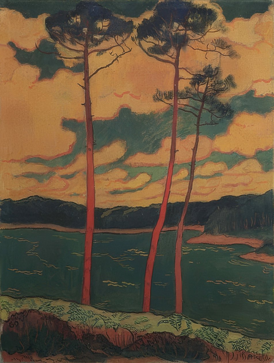 Červené borovice. 1888 od Georges Lacombe