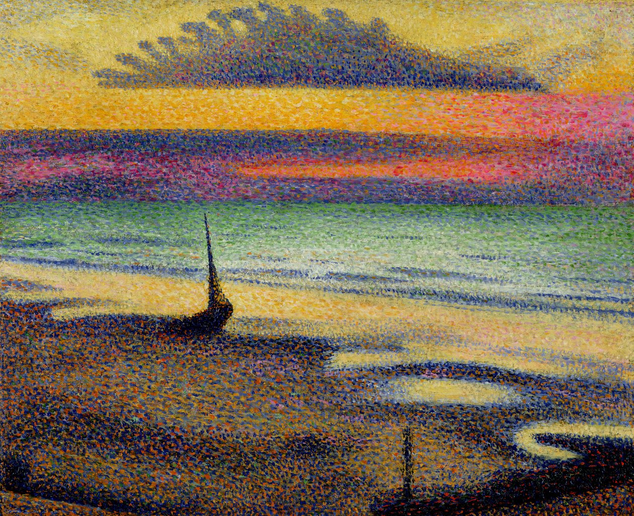 Pláž v Heistu, 1891-92 od Georges Lemmen