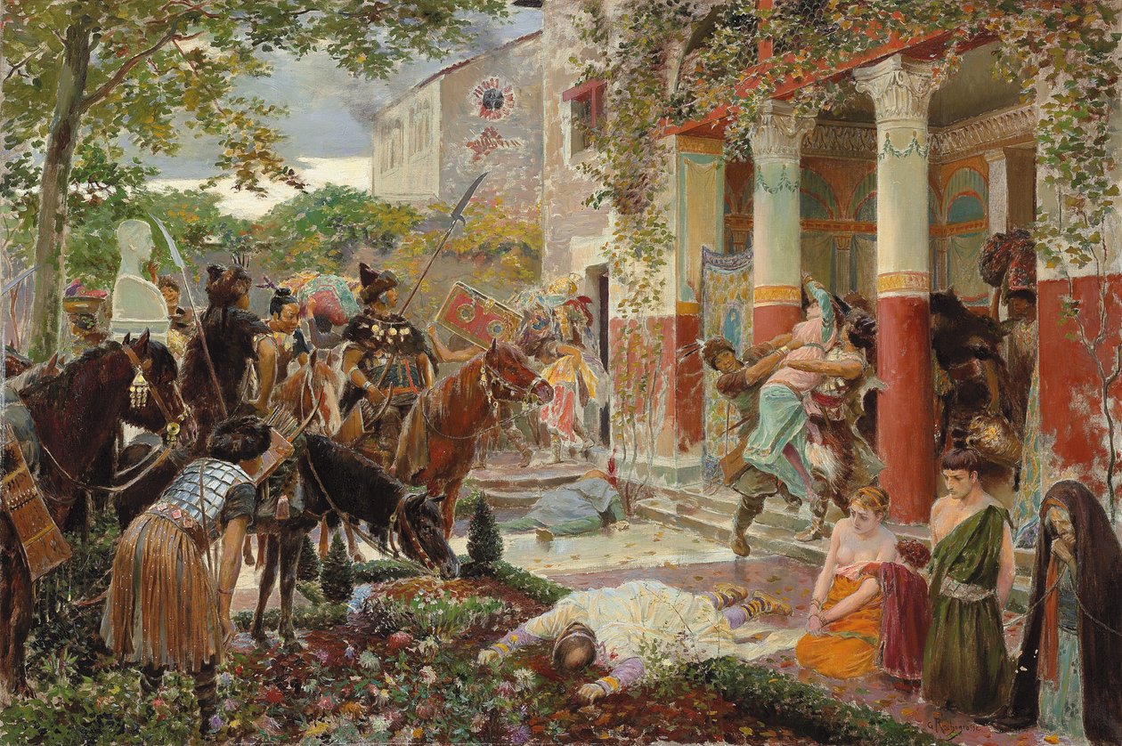 nápor Tatarů, od Georges Marie Rochegrosse