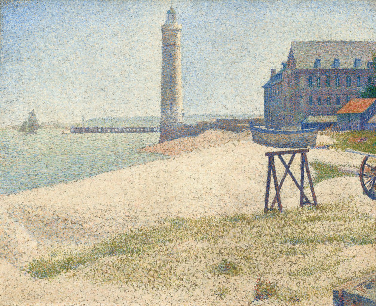 Maják v Honfleuru, 1886. od Georges Pierre Seurat
