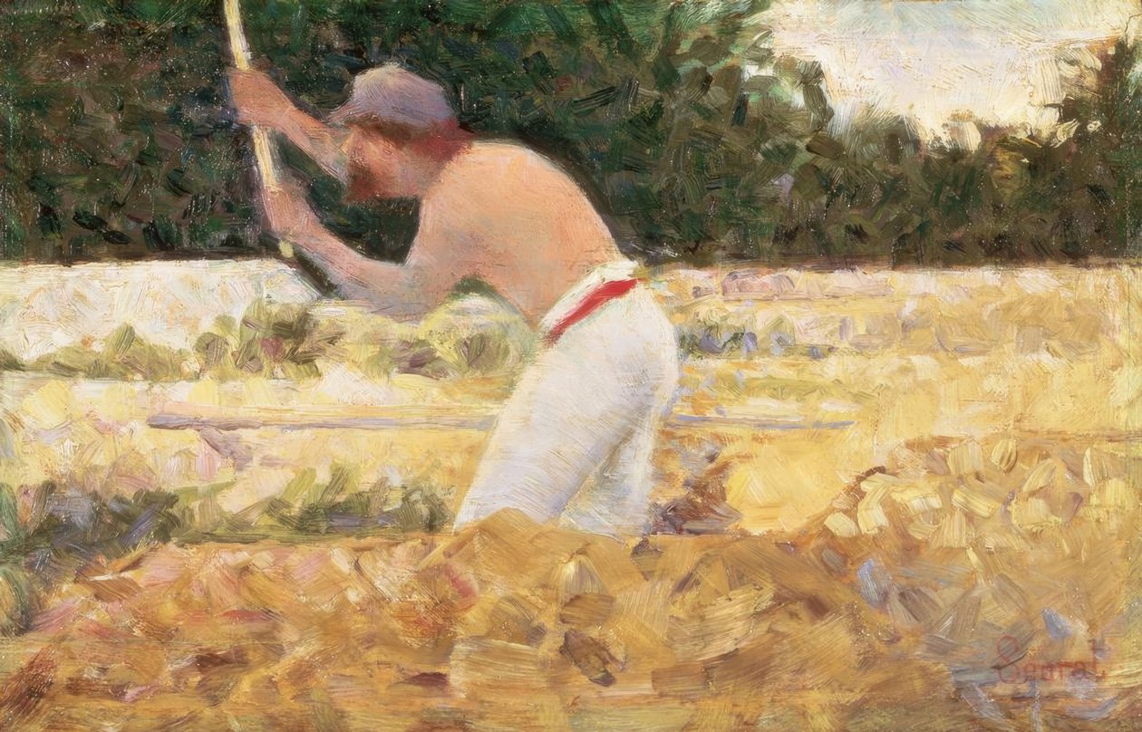The Stone Breaker od Georges Seurat