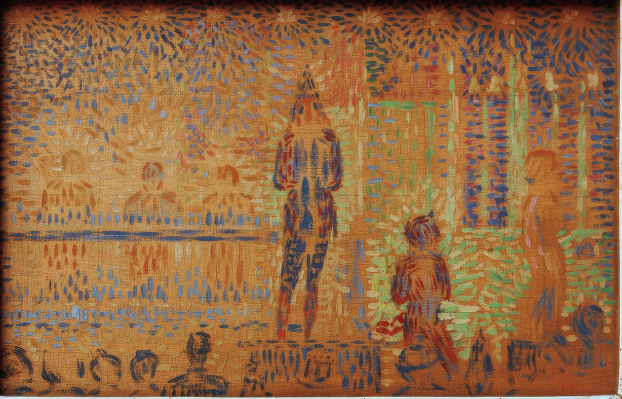 Parade de cirque - Cirkusový průvod od Georges Seurat