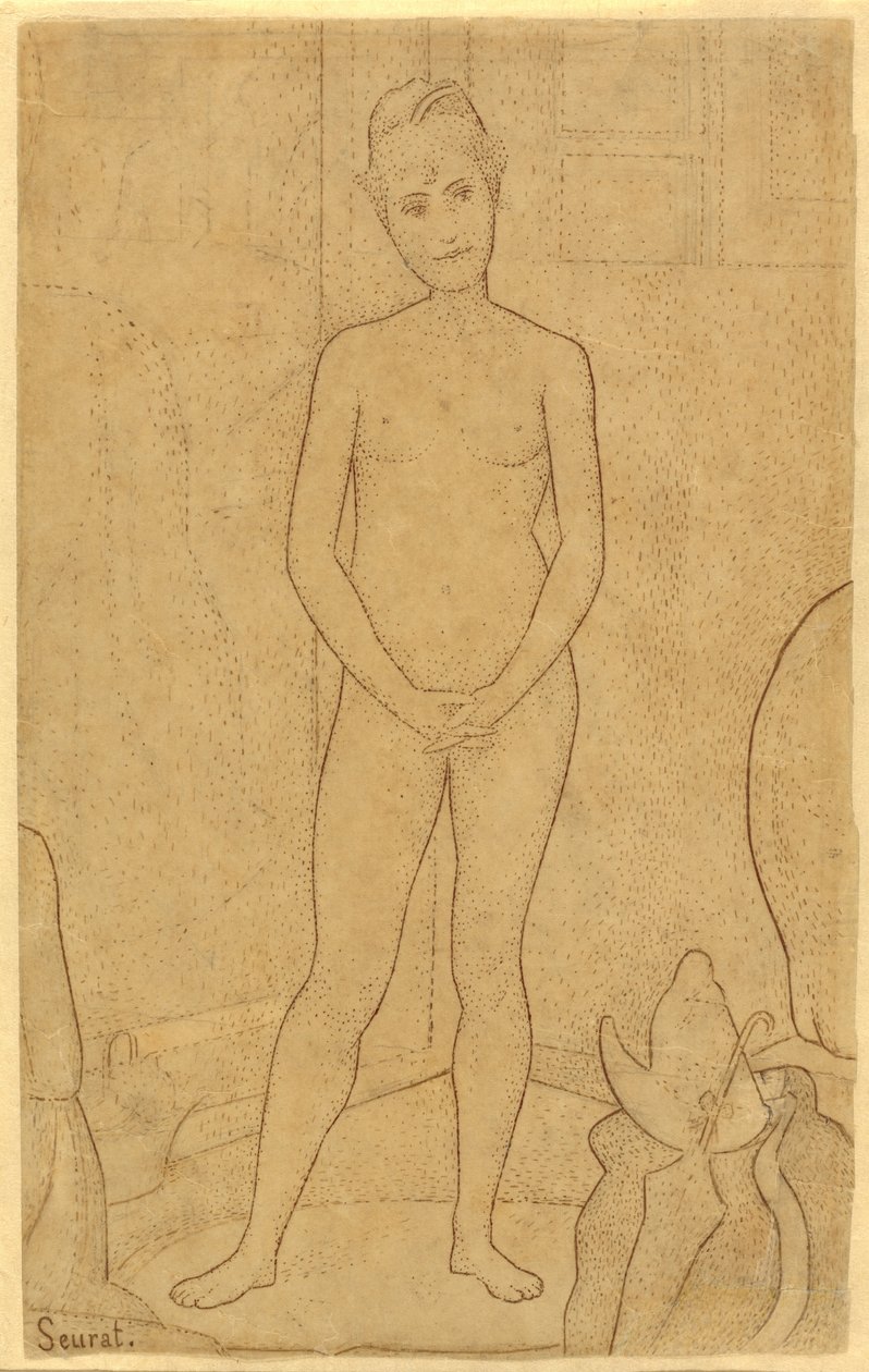 Studium po "The Models" od Georges Seurat