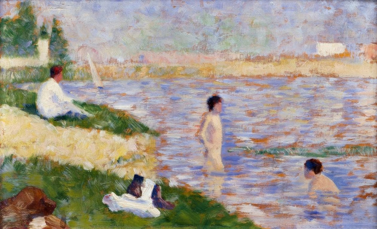 Koupání v Asnières od Georges Seurat