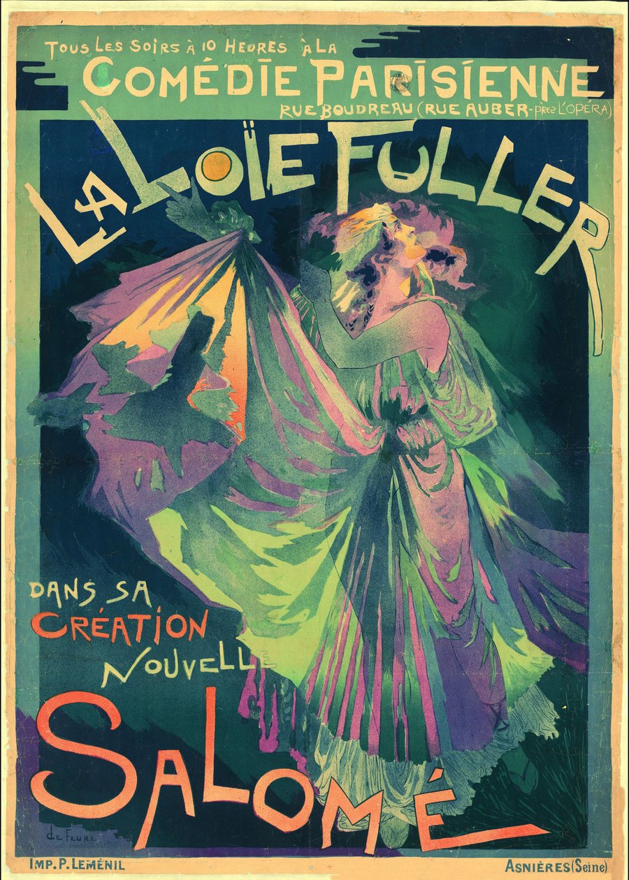Loie Fuller jako Salome, 1895. od Georges de . Feure