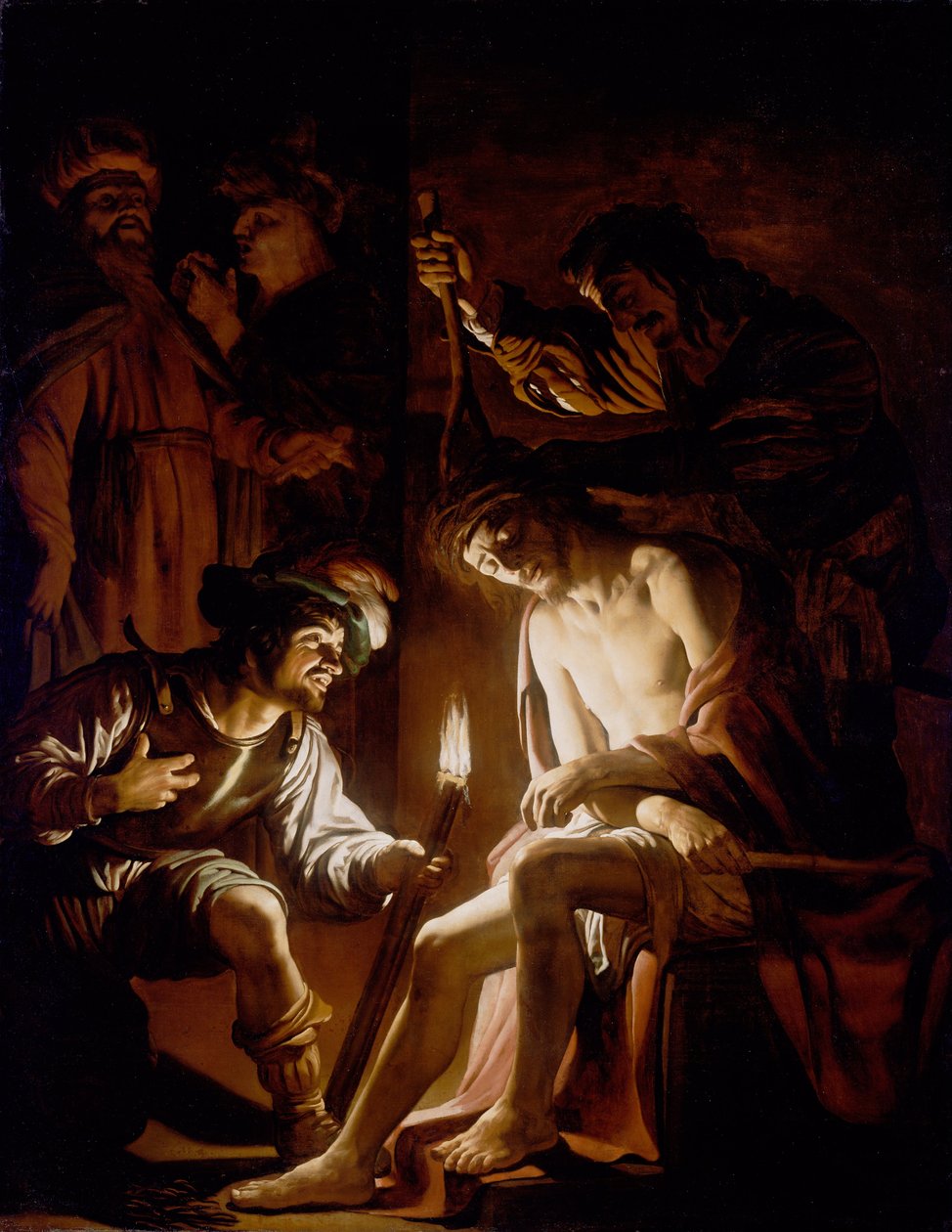 Kristus korunován trny od Gerrit van Honthorst