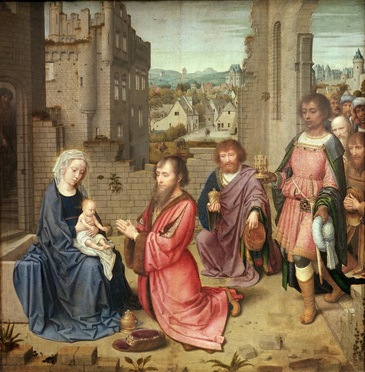 Klanění králů, 1515 od Gerard David