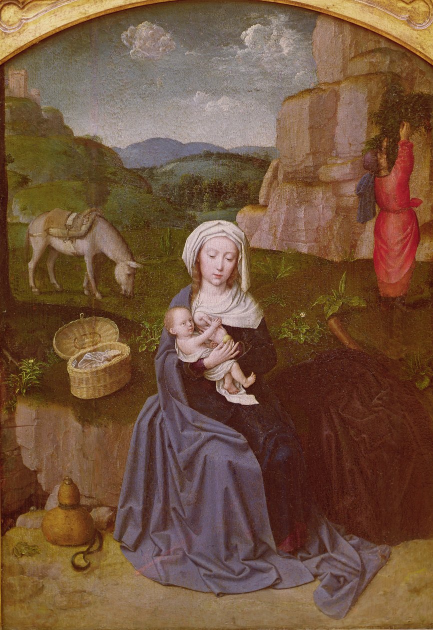 Zbytek na útěku do Egypta od Gerard David