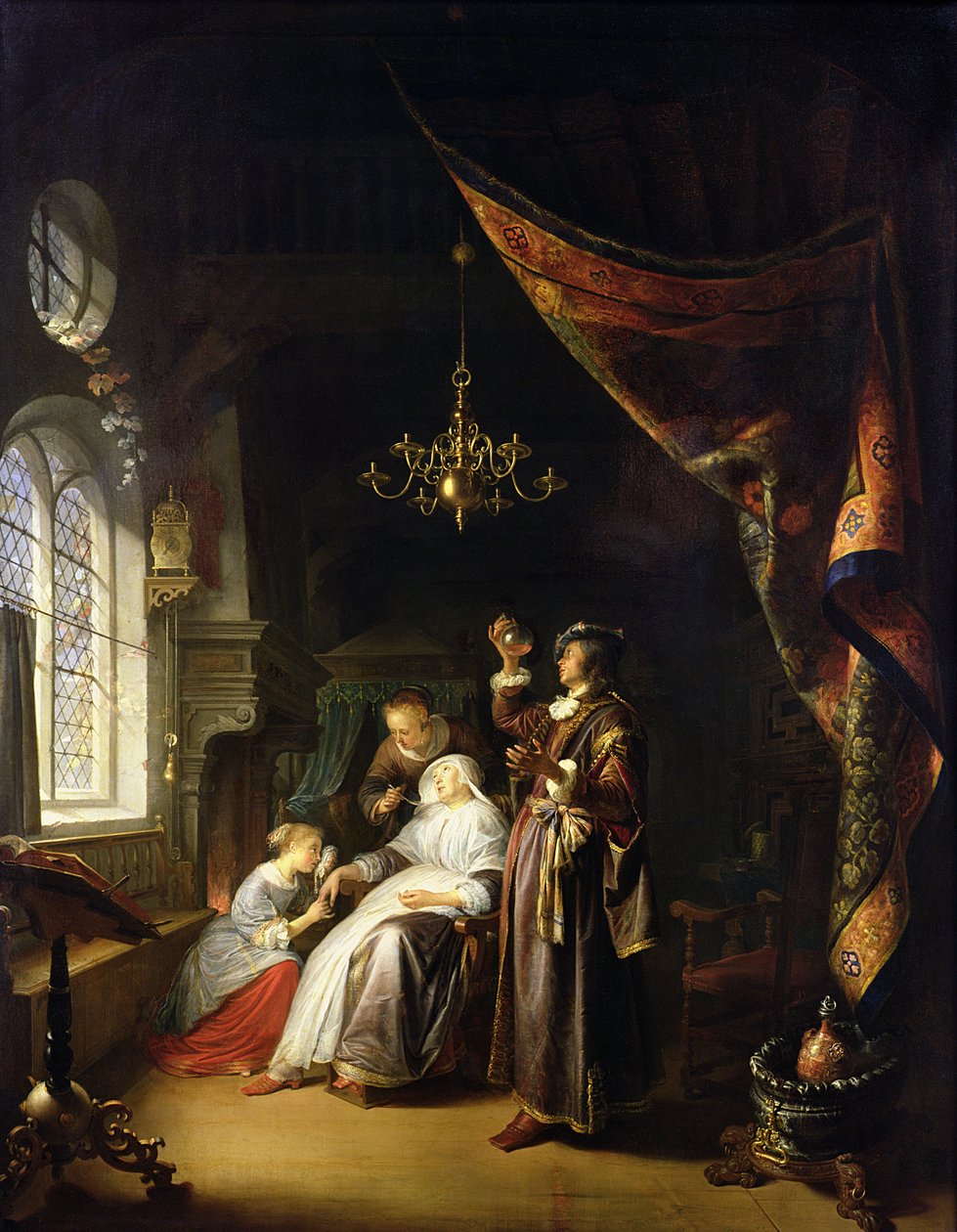 The Dropsical Woman, c.1663 od Gerrit Dou