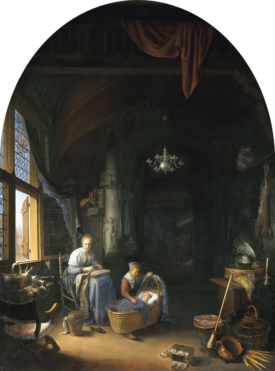 Mladá matka od Gerrit Dou