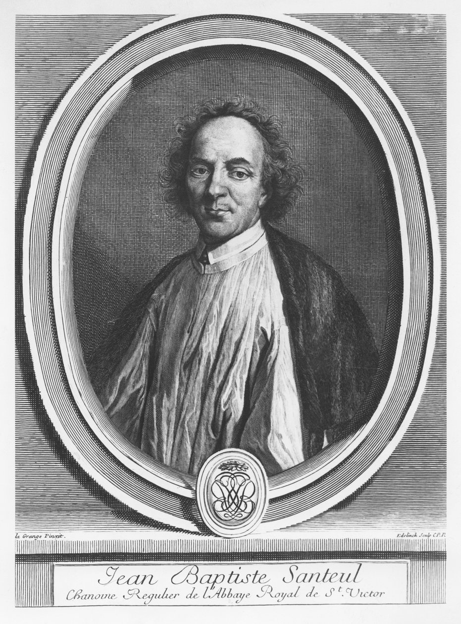 Portrét Jean-Baptiste de Santeul od Gérard Edelinck