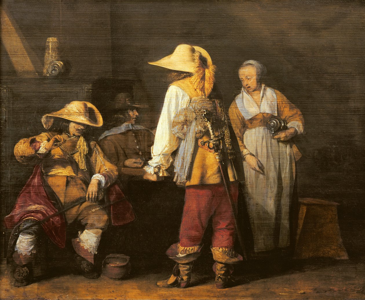 Interiér hostince, 1636 od Gerard ter Borch