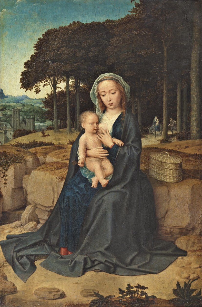 Odpočinek při letu do Egypta od Gerard David