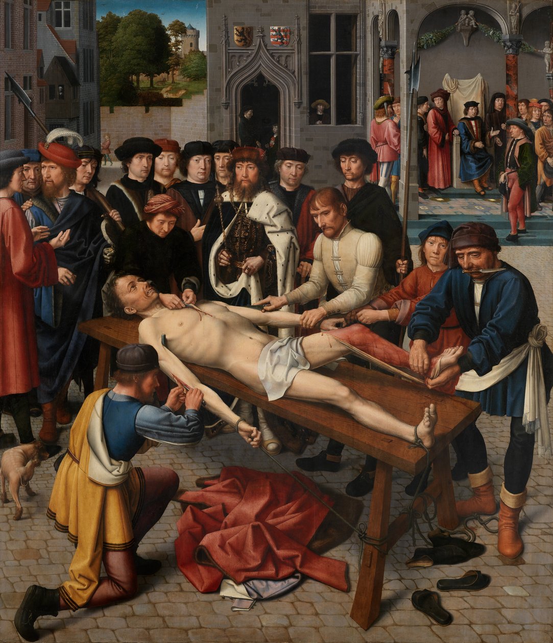 Stahování z kůže Sisamnes od Gerard David