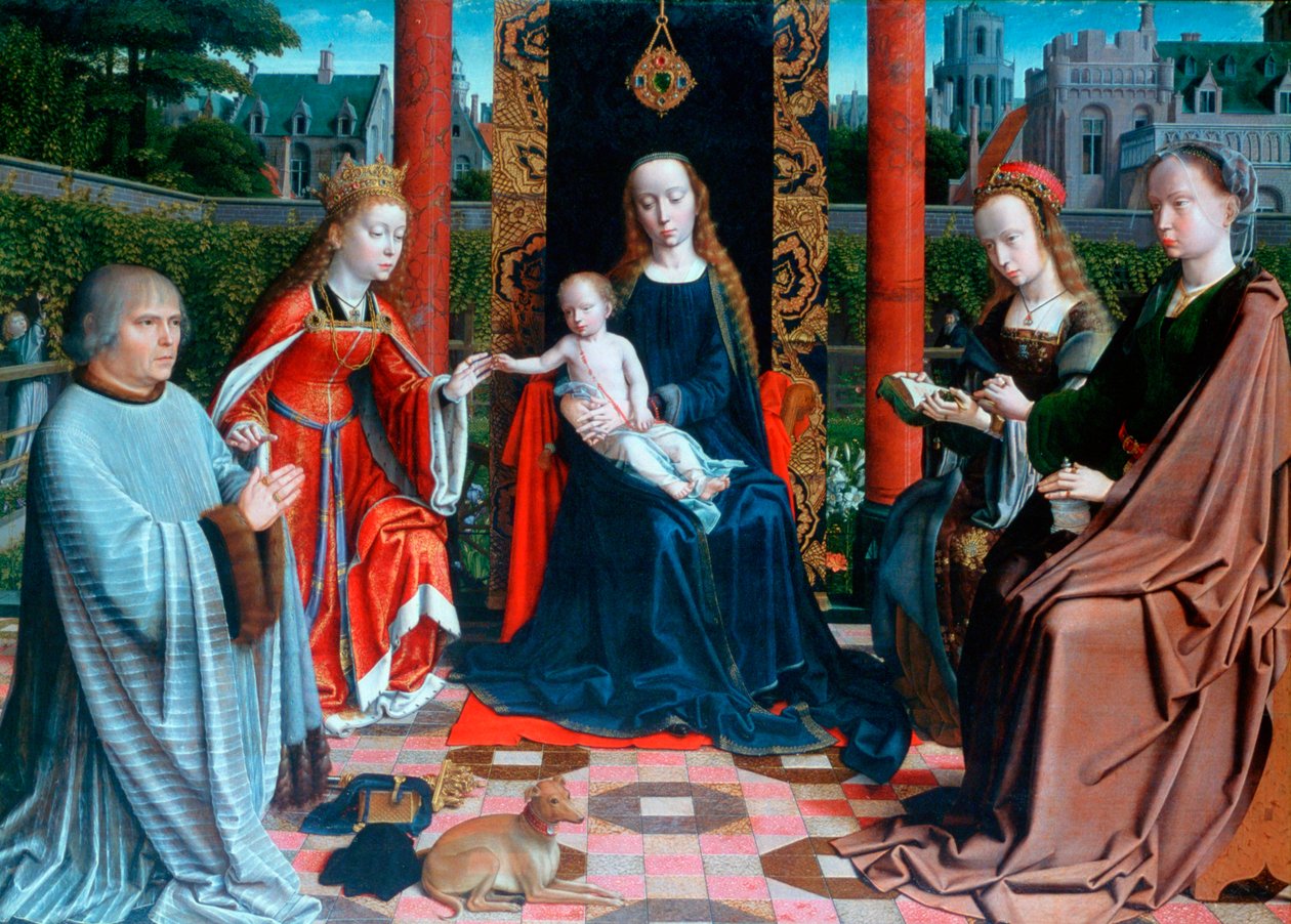 "Mystická svatba svaté Kateřiny", 1505-1510 od Gerard David