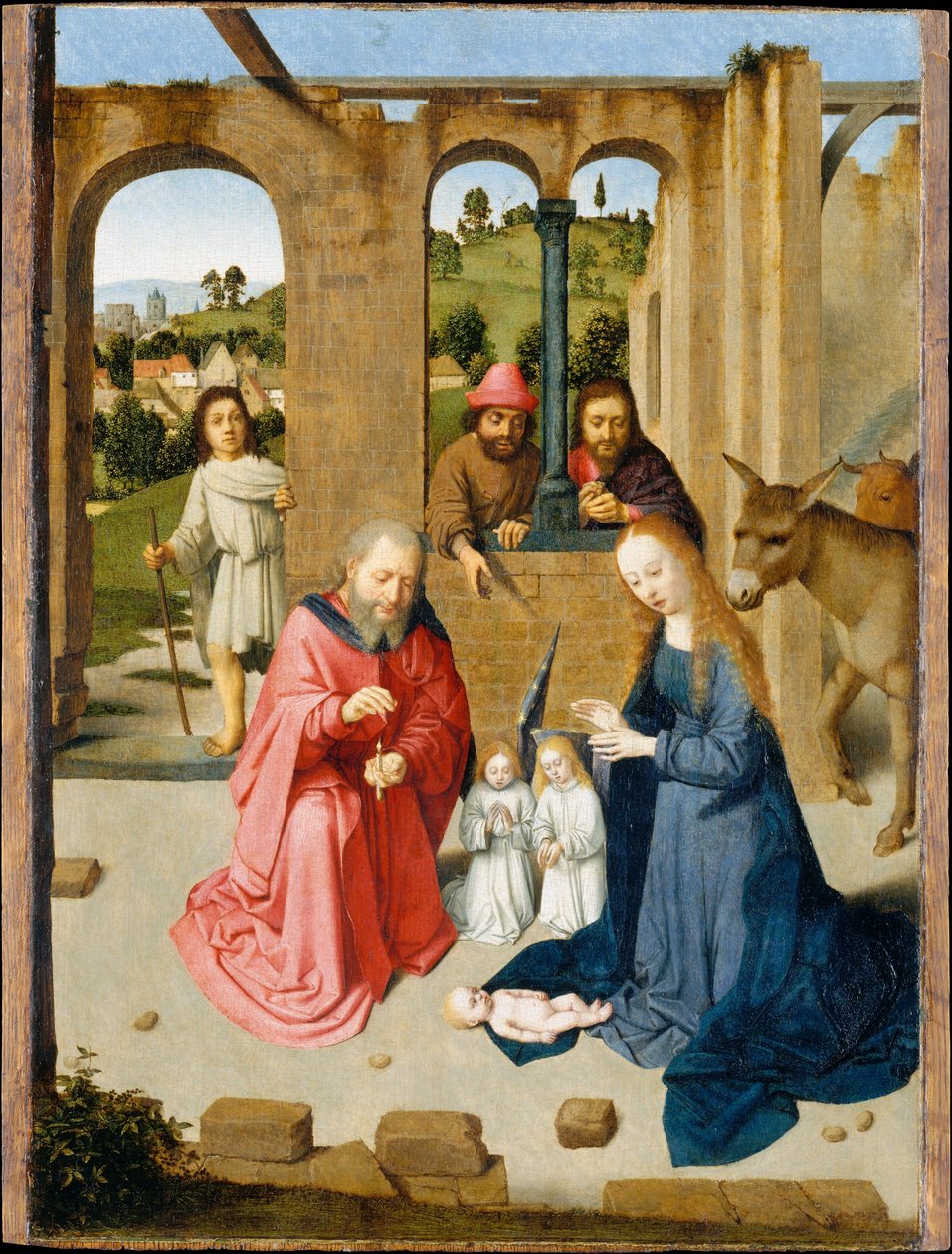 Narození Páně, počátek 80. let 14. století. od Gerard David