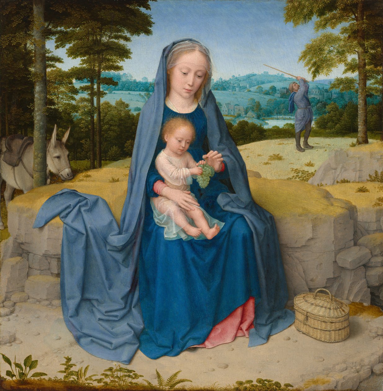 Zbytek na útěku do Egypta od Gerard David