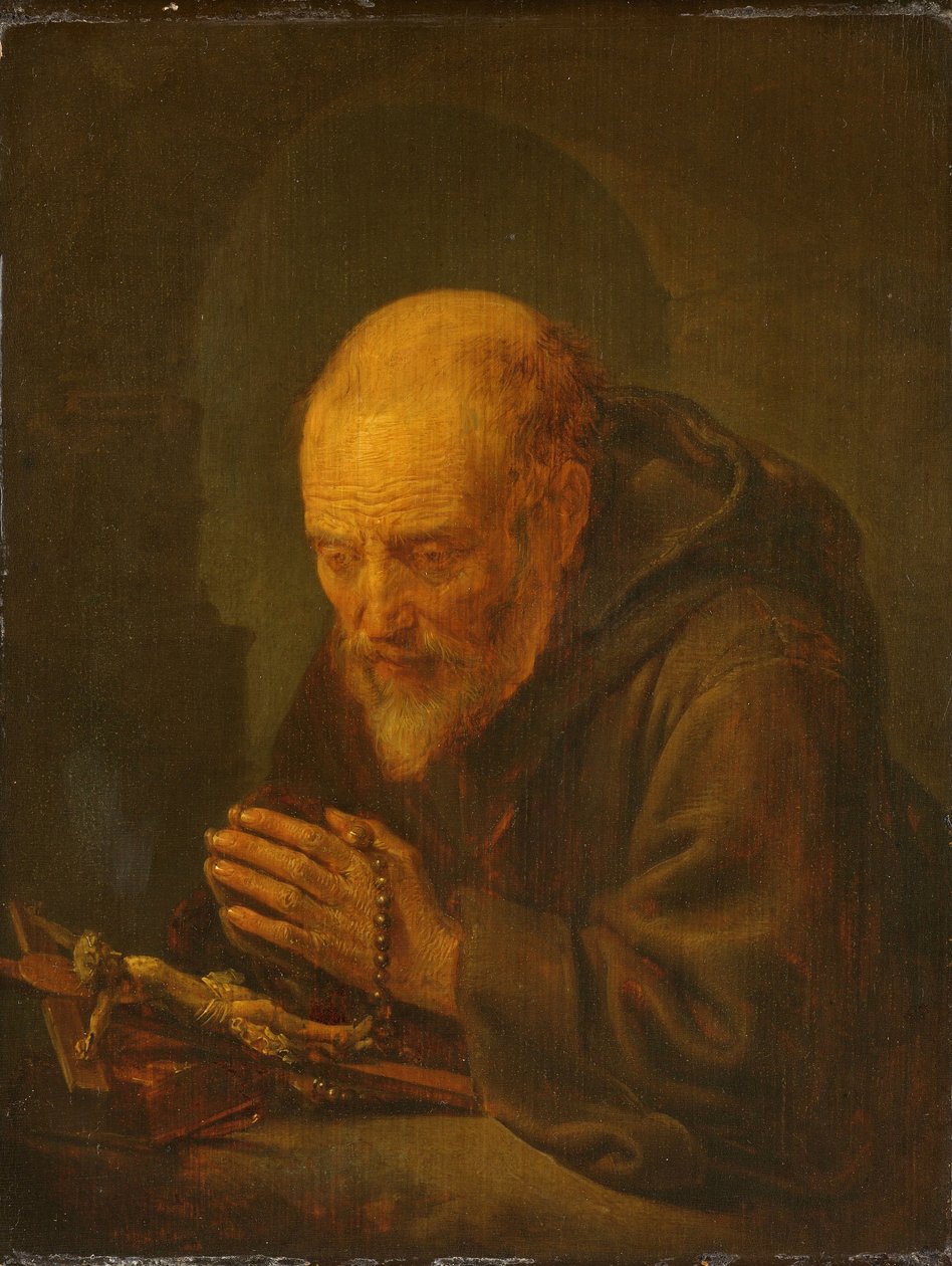 Hermitinská modlitba od Gerrit Dou