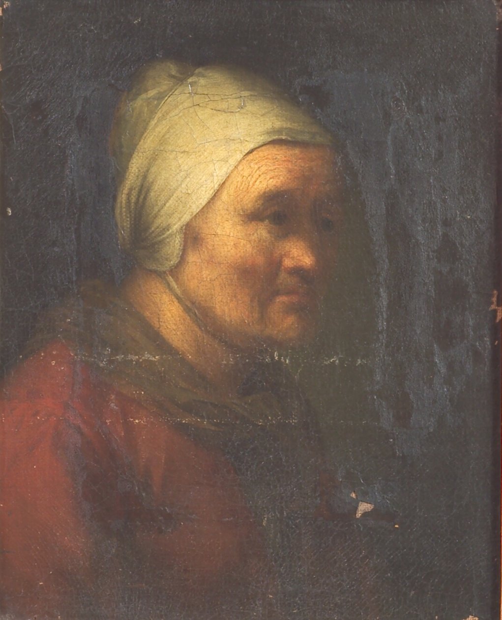 Stará žena od Gerrit Dou