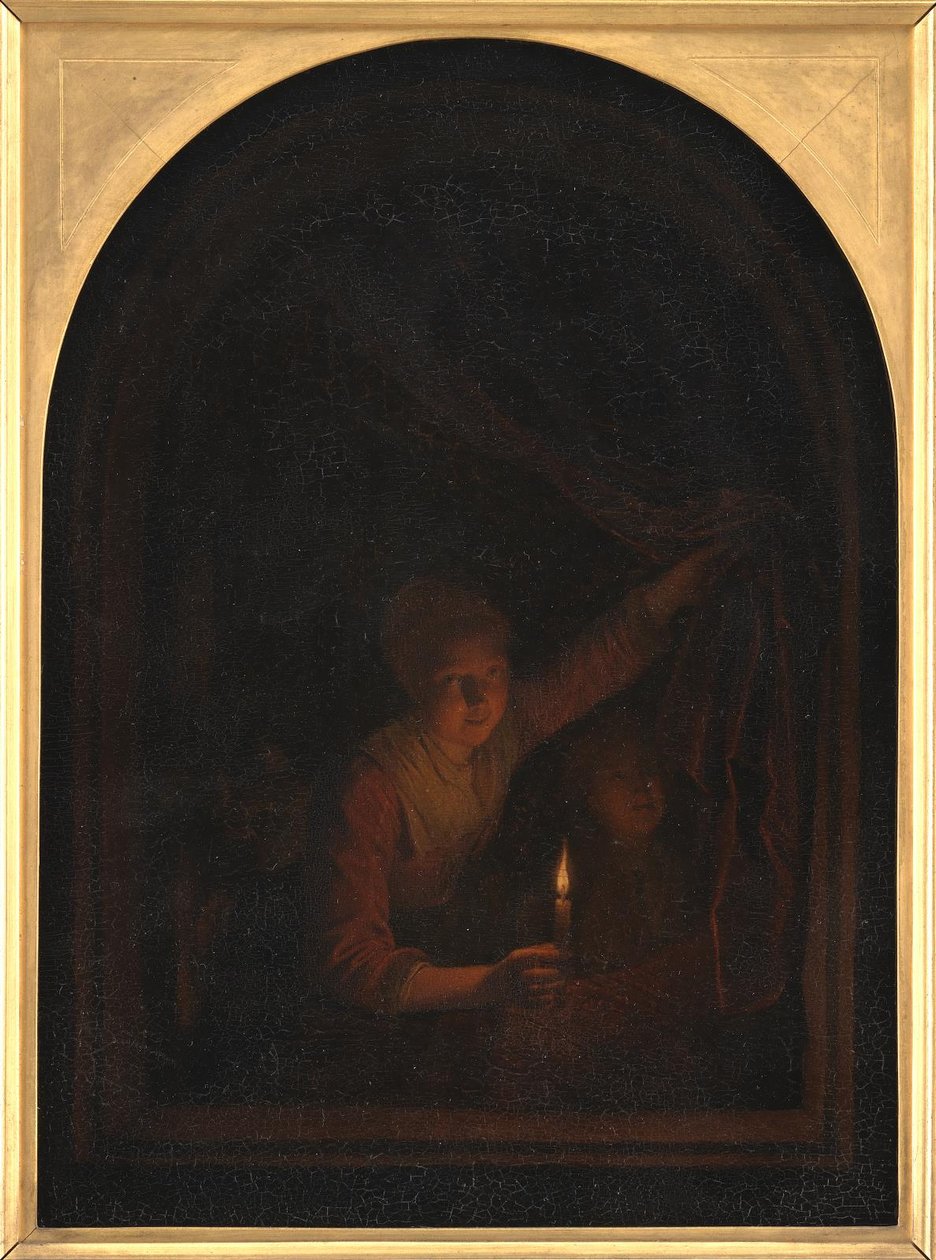 Dívka se svíčkou od Gerrit Dou