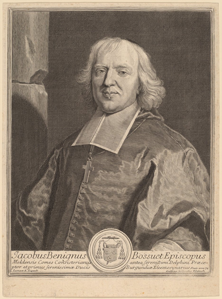 Jacques Benigne Bossuet od Gerard Edelinck after Hyacinthe Rigaud