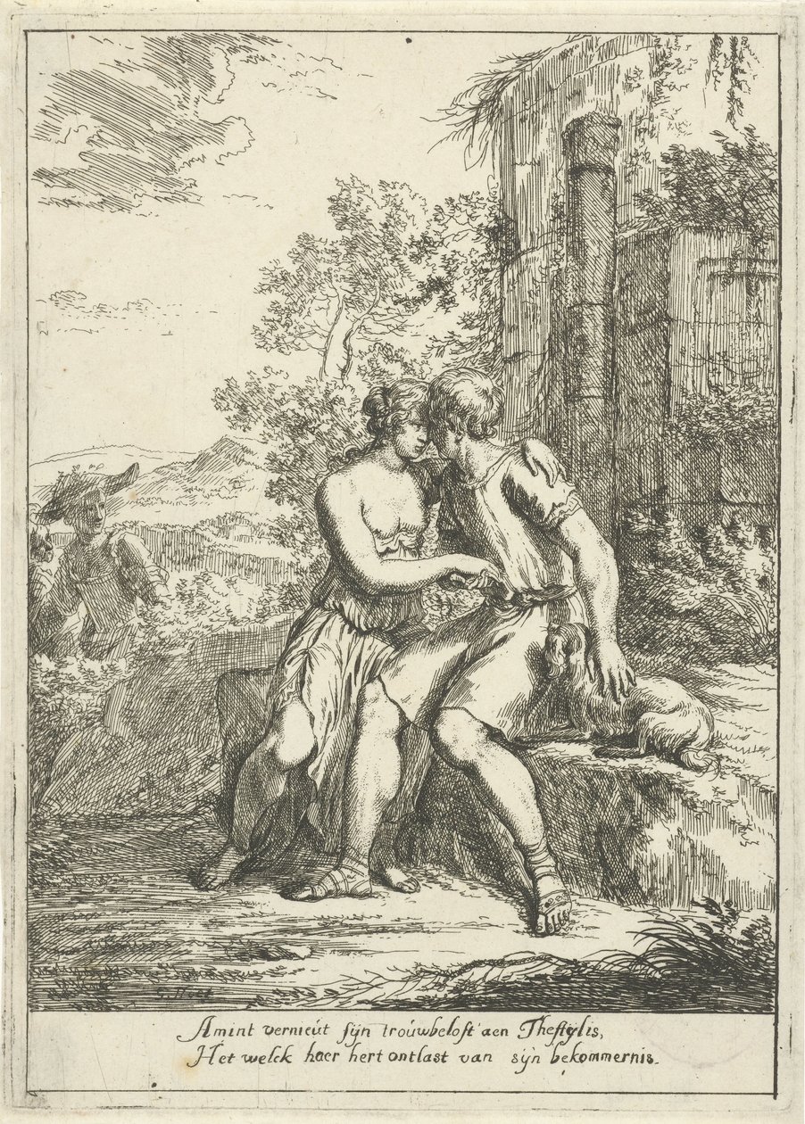 Aminta en Thestylis od Gerard Hoet (I)