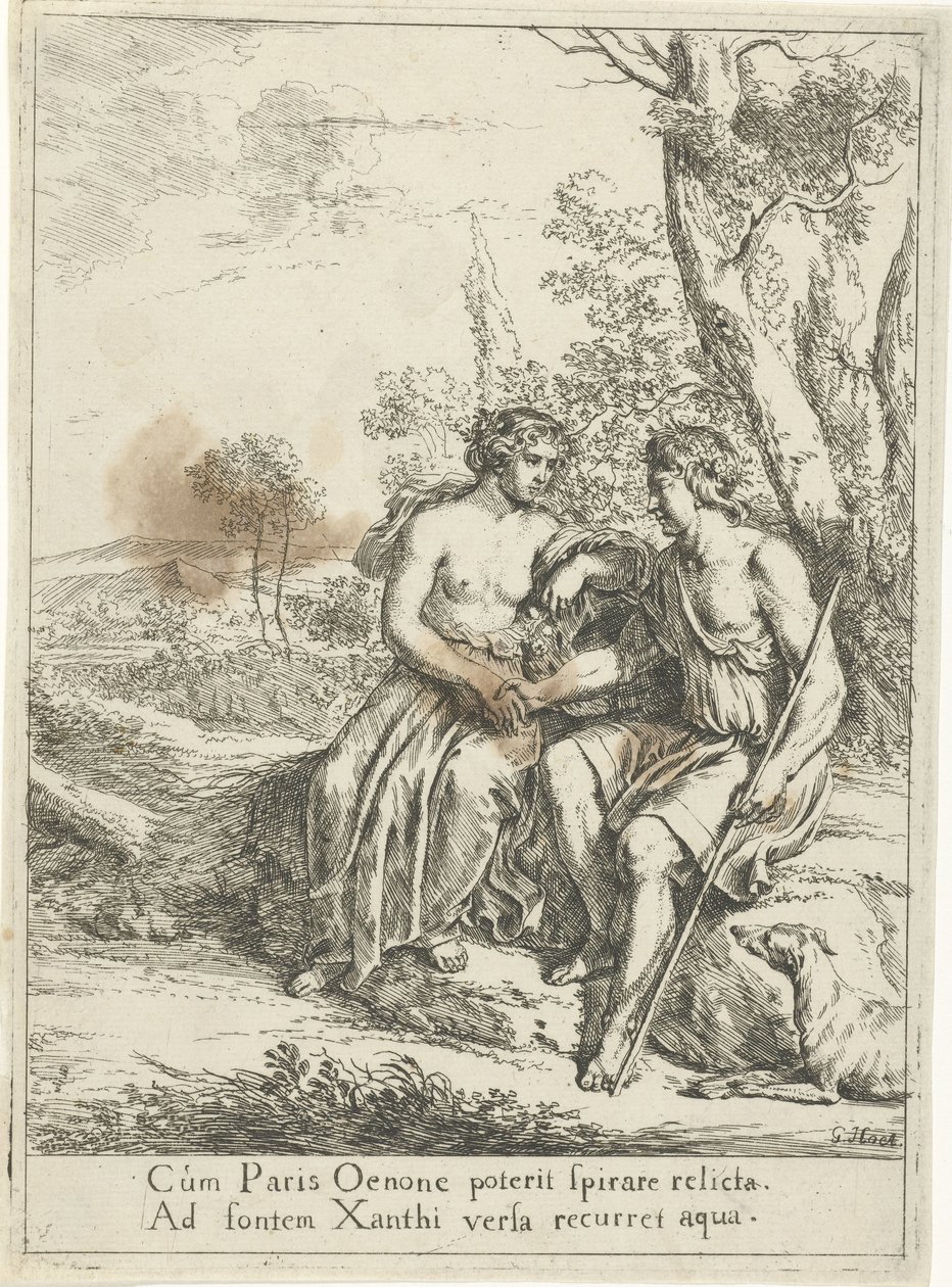 Paříž v Oenone od Gerard Hoet (I)