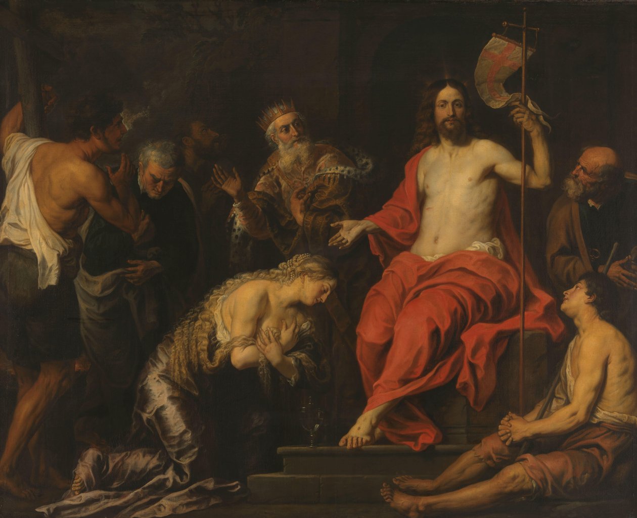 Kristus a kajícní hříšníci od Gerard Seghers