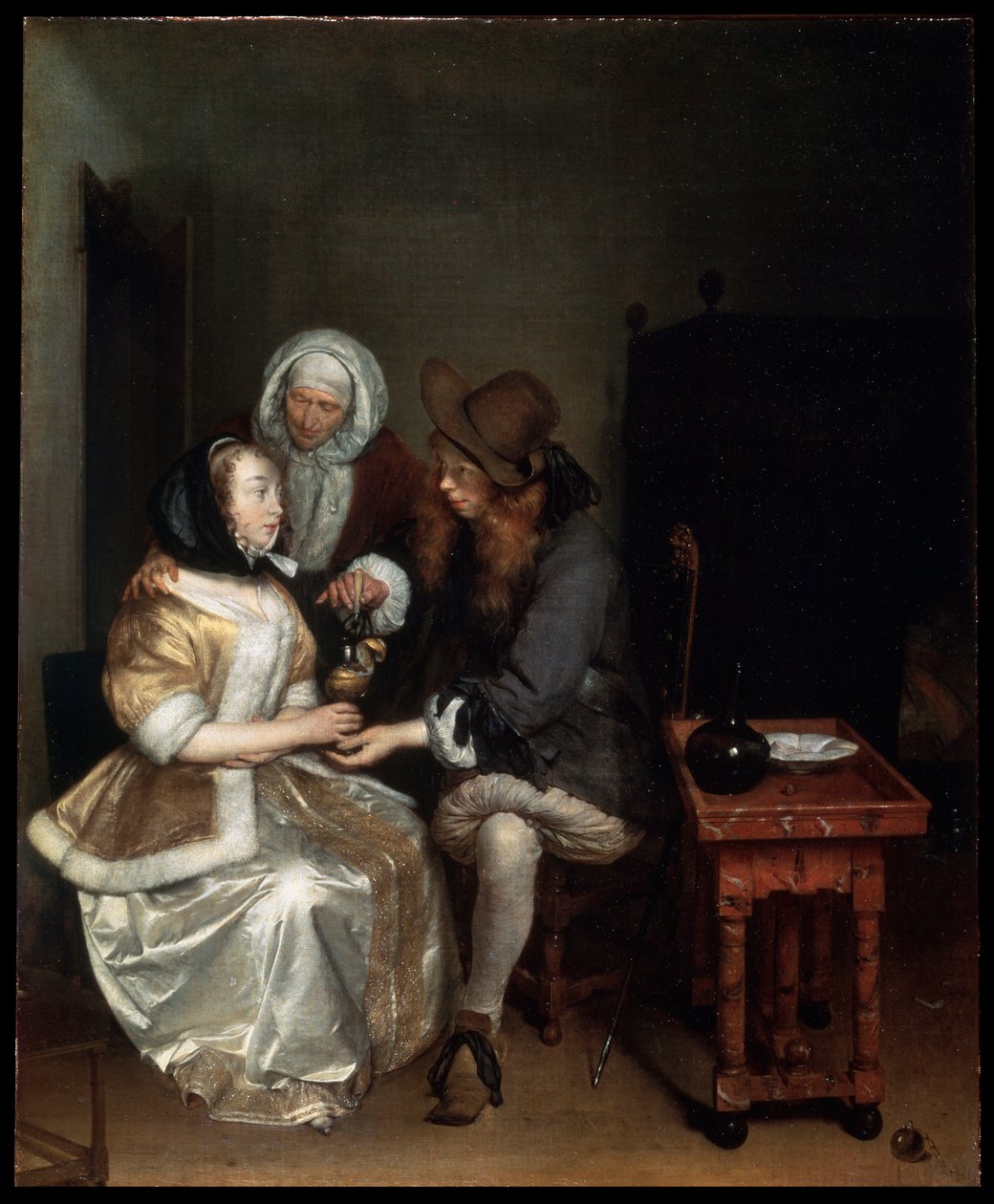 „Sklenka limonády“, 60. léta 17. století. od Gerard Terborch II