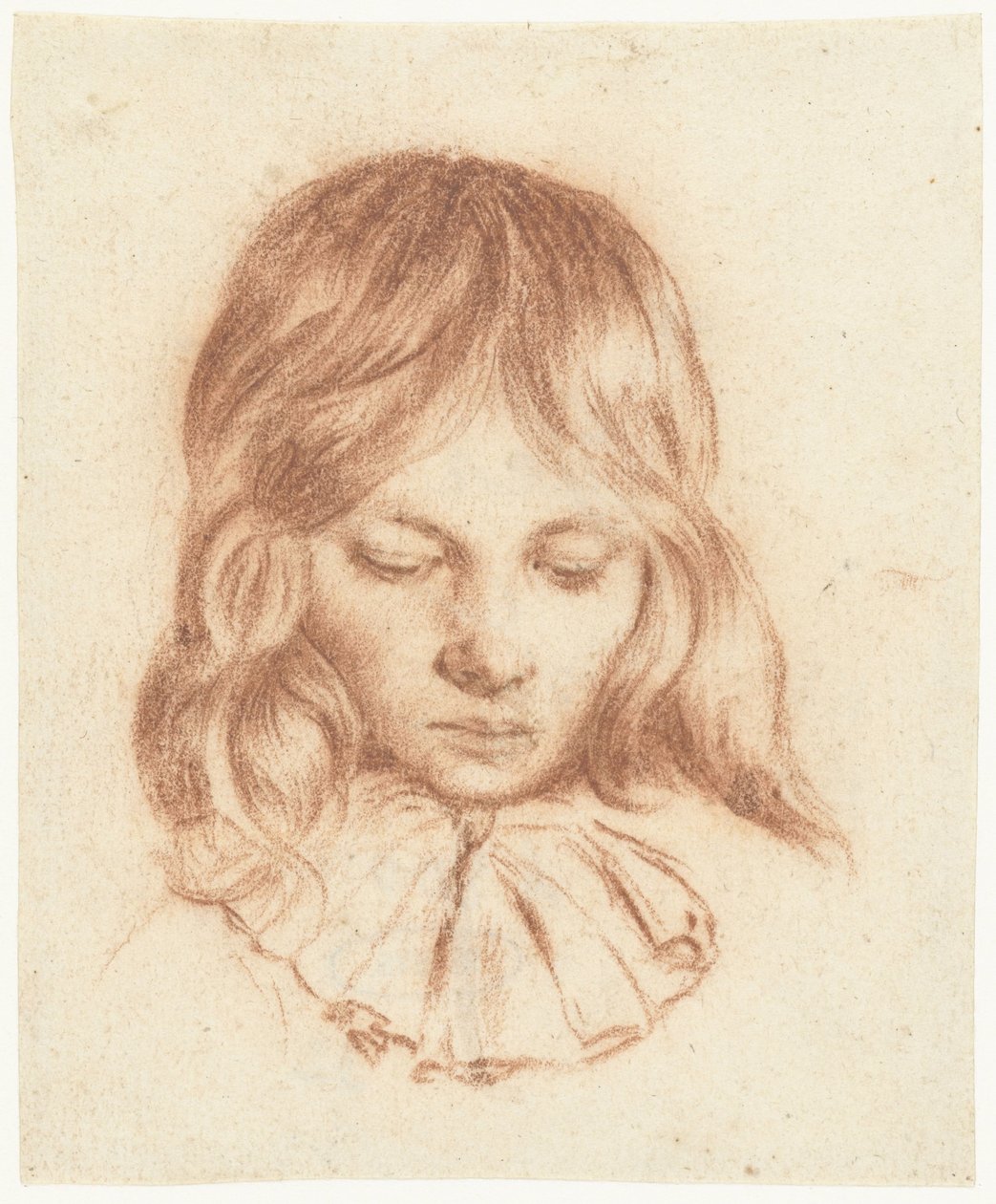Chlapec se sklopenýma očima od Gerard ter Borch (II)