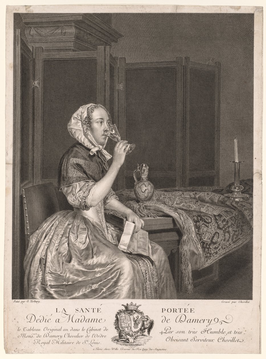 Pití toastu od Gerard ter Borch