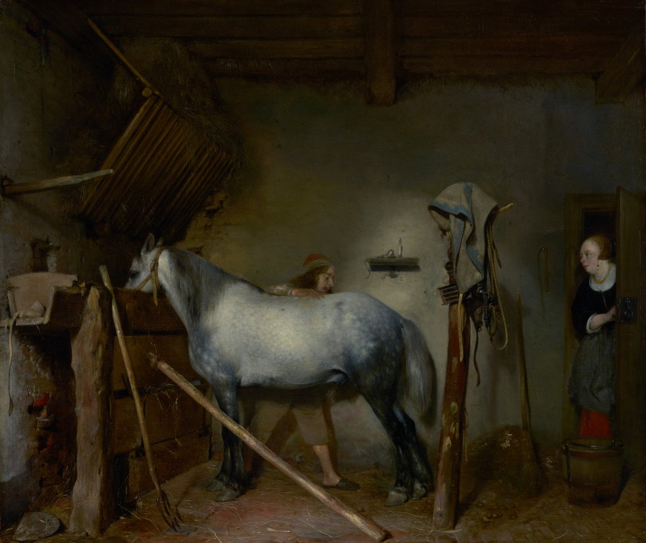 Stáj pro koně od Gerard ter Borch