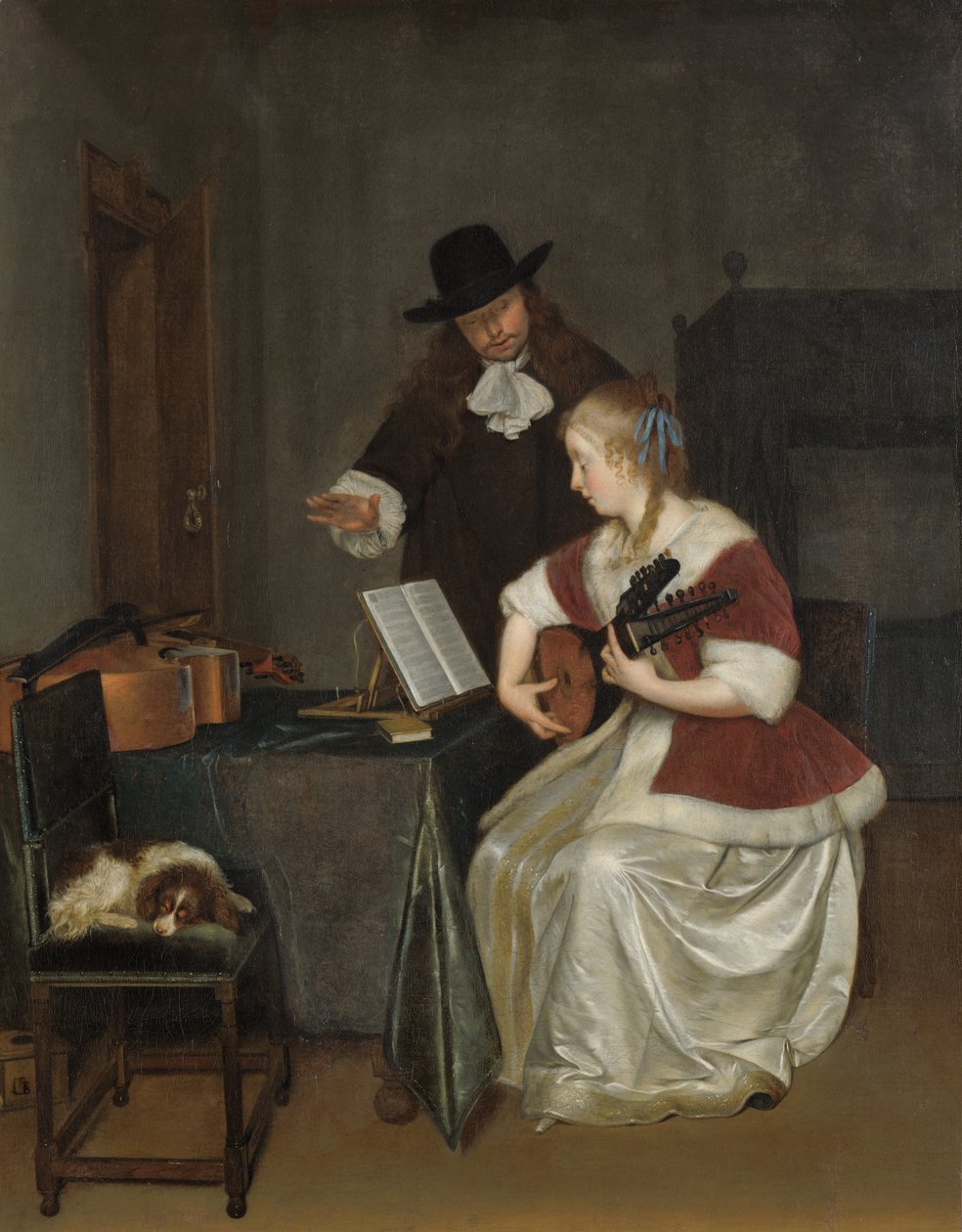 Lekce hudby od Gerard ter Borch