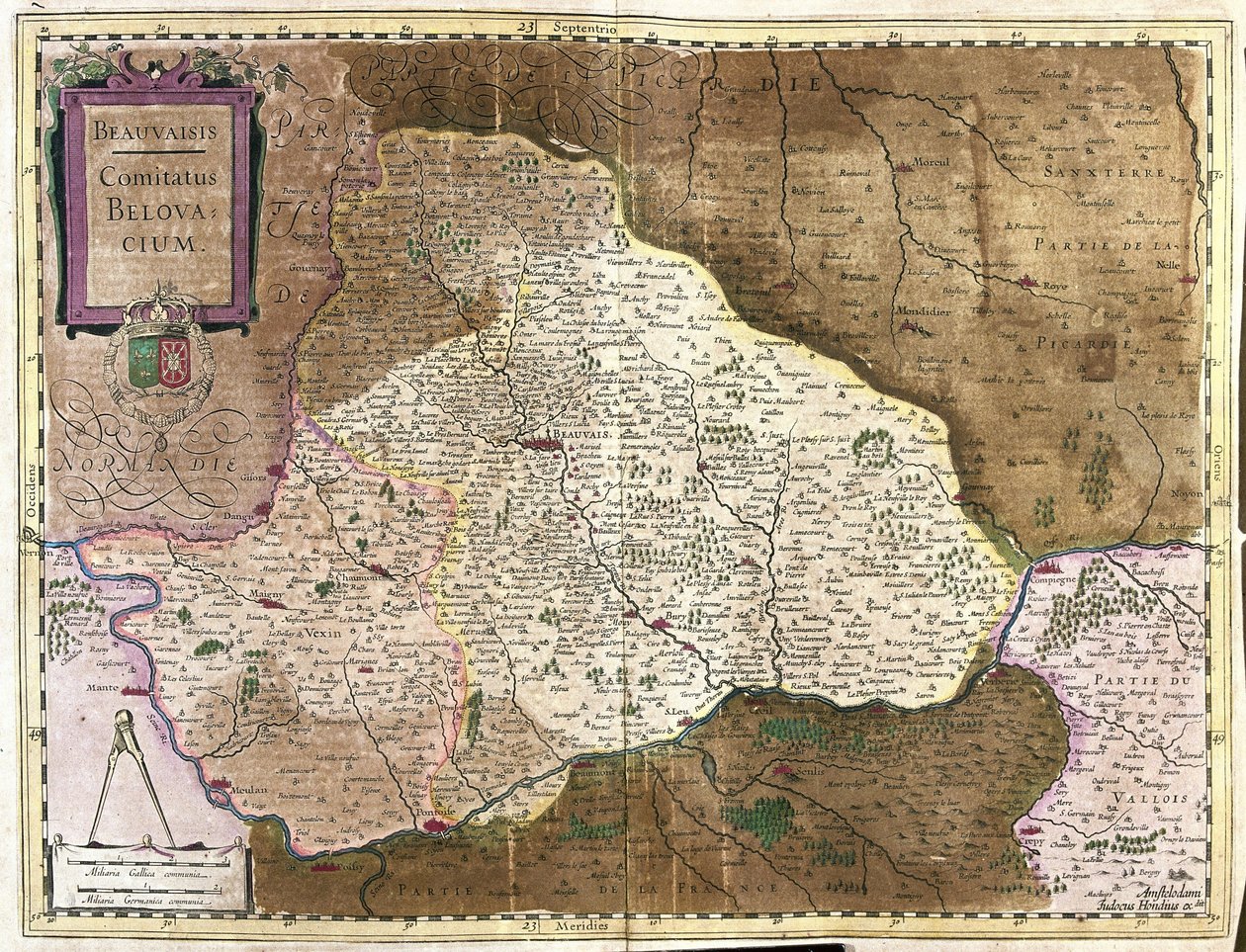 Beauvais, Francie (rytina od Gerardus Mercator