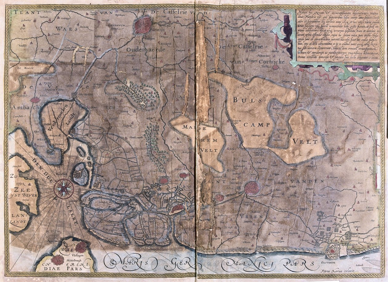 Flandry, Belgie (rytina od Gerardus Mercator