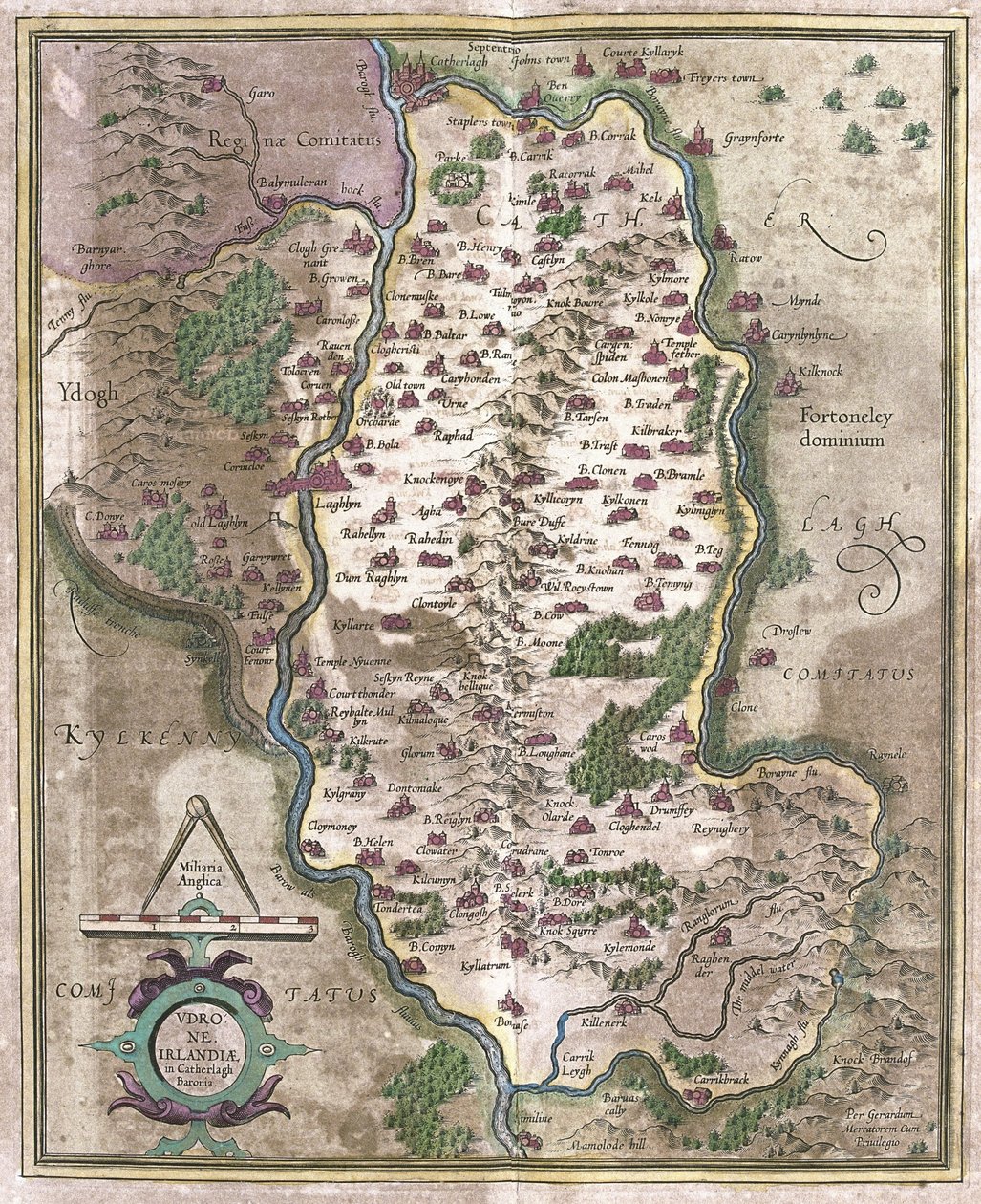 Irsko (rytina od Gerardus Mercator