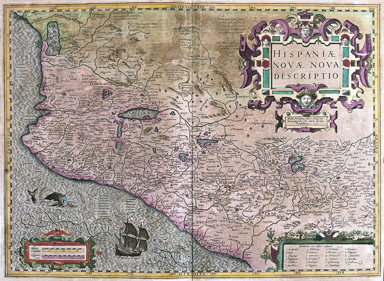 Mexiko (rytina od Gerardus Mercator