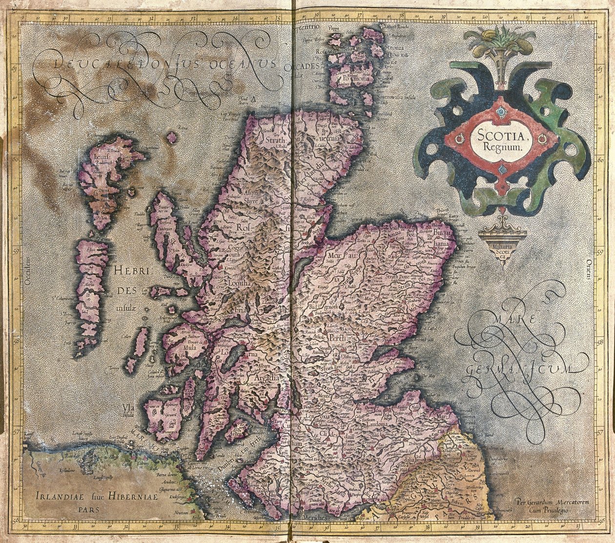 Skotsko, Velká Británie od Gerardus Mercator
