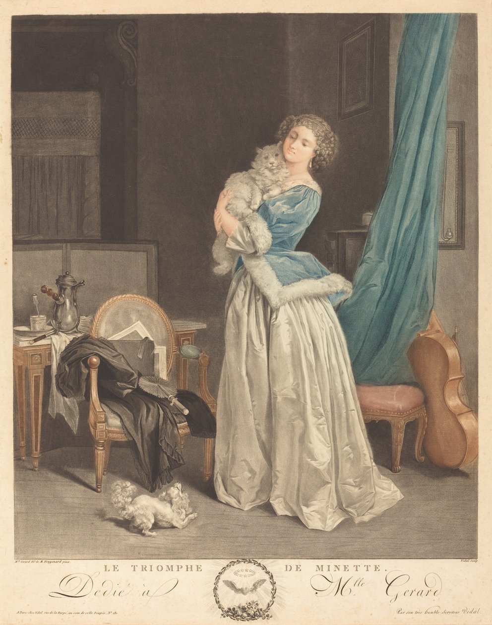 Minette triumf od Geraud Vidal after Marguerite Gérard