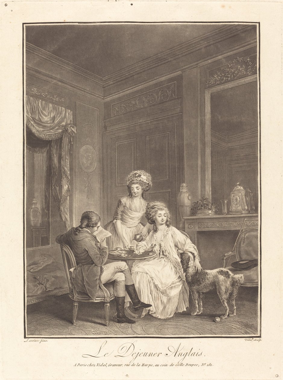 Anglický oběd od Geraud Vidal after Nicolas Lavreince